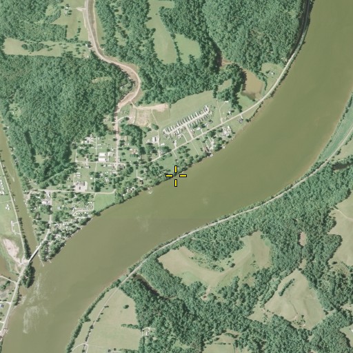 Aerial/Satellite Image of Duttons Landing, OH