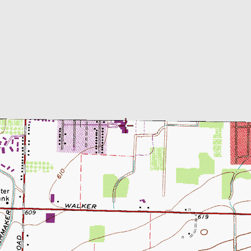 Topographic Map of Troy Intermediate School, OH