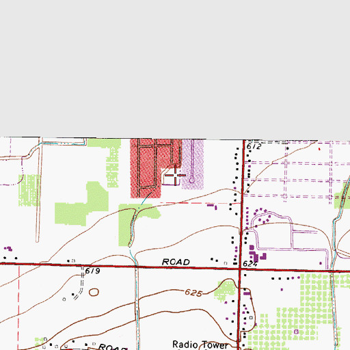 Topographic Map of Inwood Park, OH