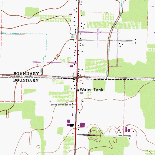 Topographic Map of Folger (historical), OH