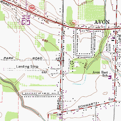 Topographic Map of Trinity (historical), OH
