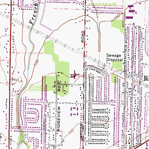 Topographic Map of Liberty Elementary School, OH