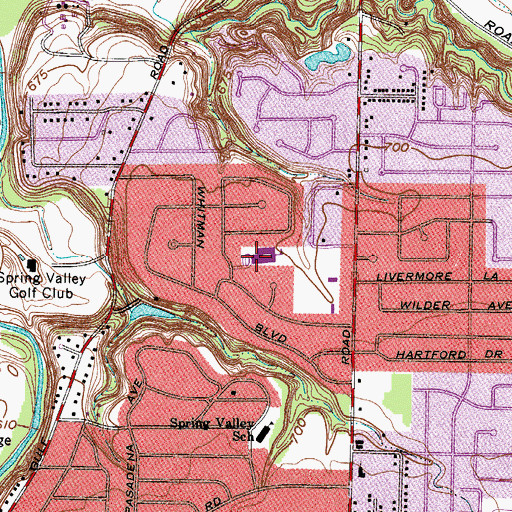 Topographic Map of Windsor Elementary School, OH