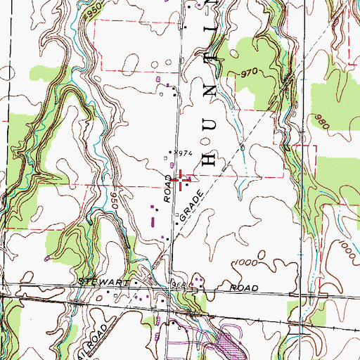 Topographic Map of Dirlams Store (historical), OH