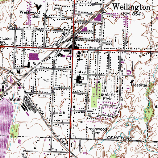 Topographic Map of McCormick Elementary School, OH