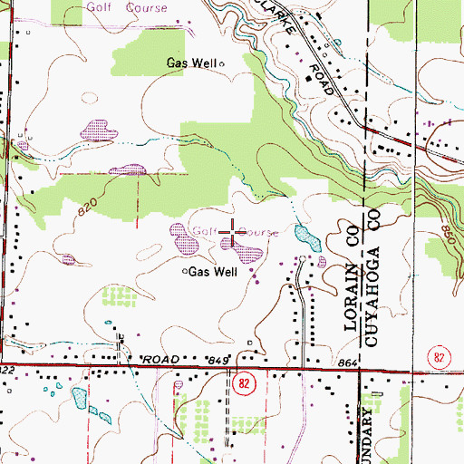 Topographic Map of Royal Crest Golf Course, OH