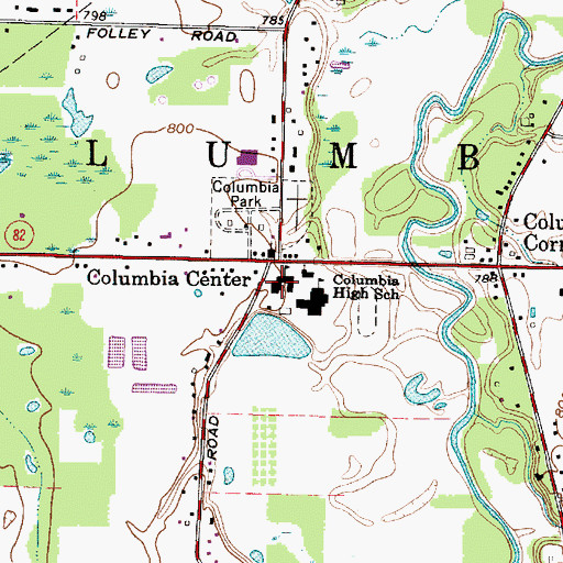 Topographic Map of Copopa Elementary School, OH