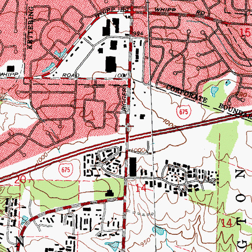 Topographic Map of School Number 3 (historical), OH