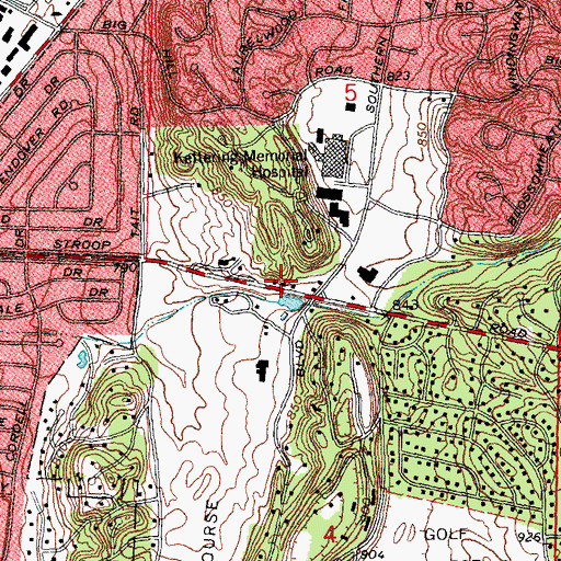 Topographic Map of School Number 12 (historical), OH