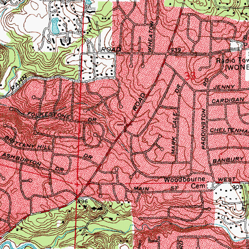 Topographic Map of School Number 9 (historical), OH