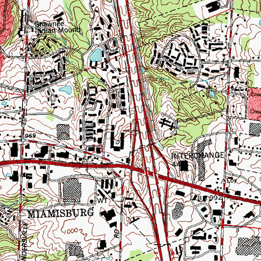 Topographic Map of School Number 4 (historical), OH