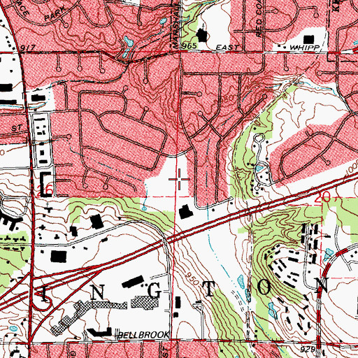 Topographic Map of Village South Park, OH