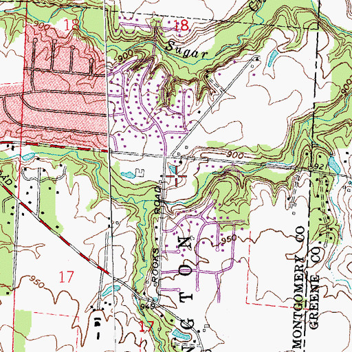 Topographic Map of Rooks Ravine Park, OH