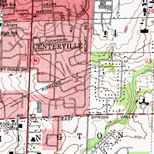 Topographic Map of Concept Park, OH