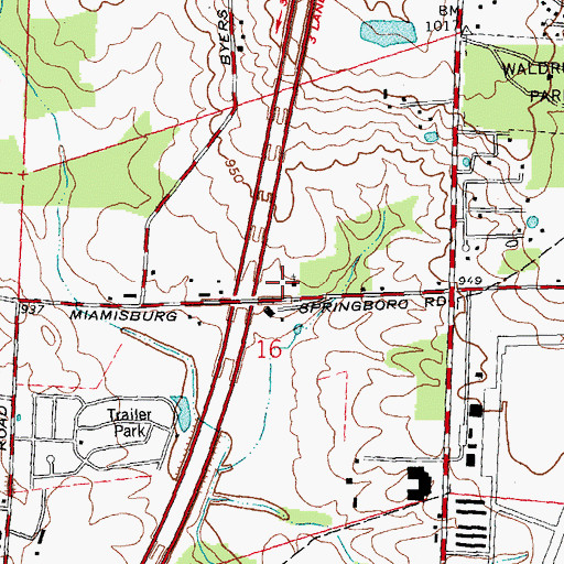 Topographic Map of School Number 5 (historical), OH