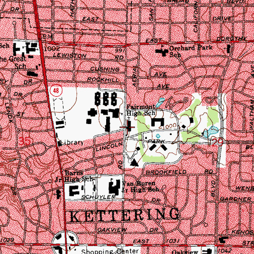 Topographic Map of Christ United Methodist Church, OH