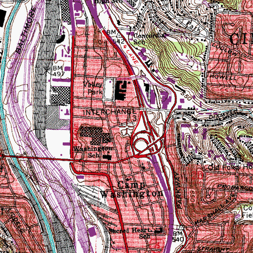 Topographic Map of Taft Field, OH