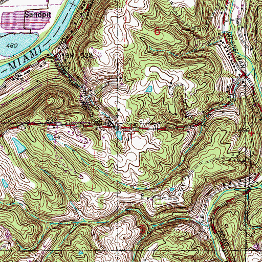 Topographic Map of School Number 7 (historical), OH