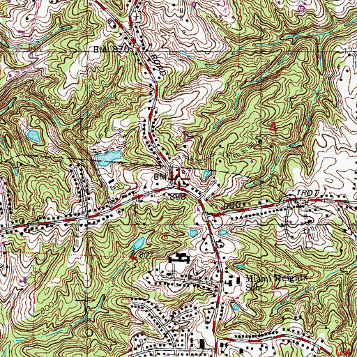Topographic Map of School Number 4 (historical), OH