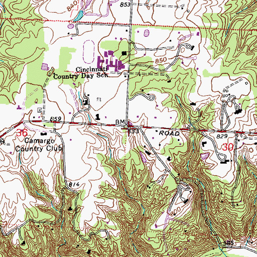 Topographic Map of School Number 10 (historical), OH