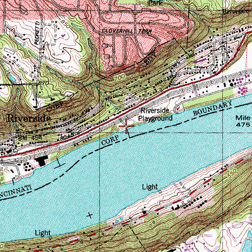 Topographic Map of Twentyfirst Century Boat Harbor, OH