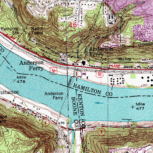 Topographic Map of Chippy Run, OH