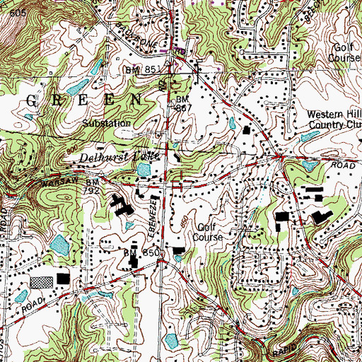 Topographic Map of School Number 7 (historical), OH