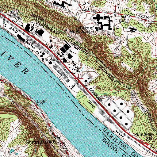 Topographic Map of Trautman Station, OH