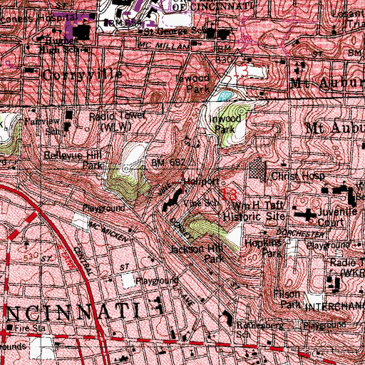 Topographic Map of Jerusalem, OH