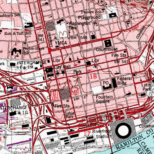 Topographic Map of Welsh Calvinist Methodist Church (historical), OH