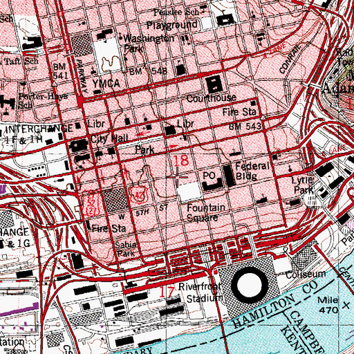 Topographic Map of Wing School (historical), OH