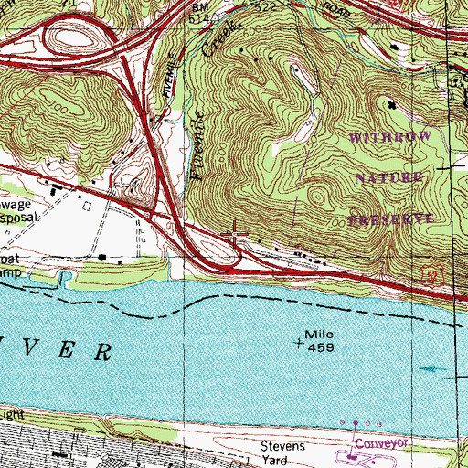 Topographic Map of School Number 6 (historical), OH