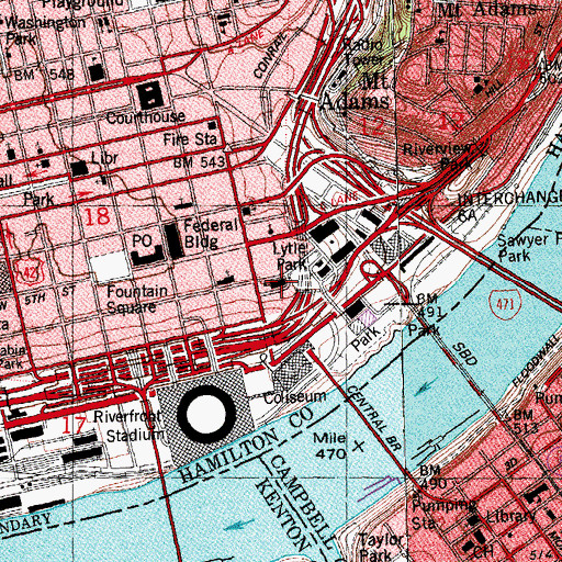 Topographic Map of Guilford School (historical), OH