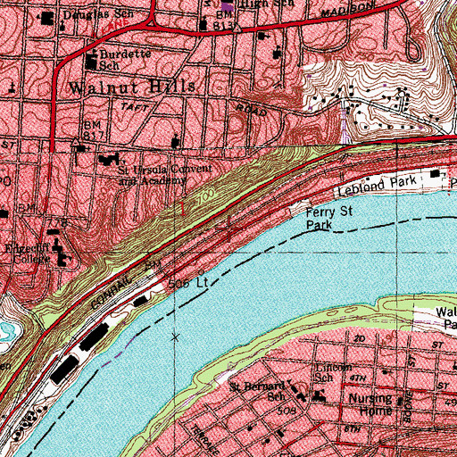 Topographic Map of Fulton, OH