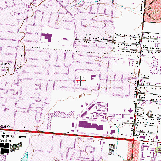 Topographic Map of Northtowne Park, OH