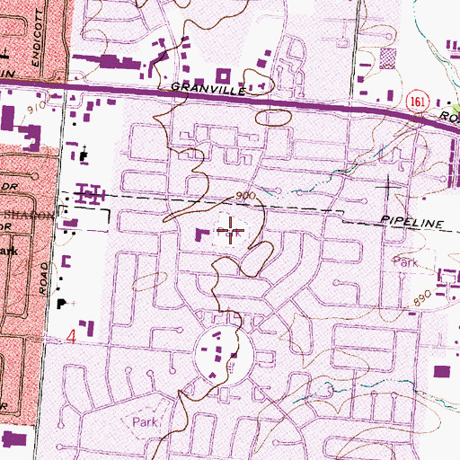 Topographic Map of Walden Park, OH