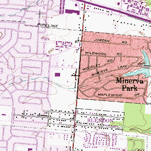 Topographic Map of Avalon Elementary School, OH