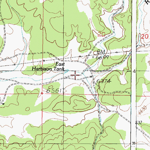Topographic Map of Russell Wash, AZ