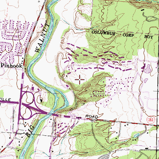 Topographic Map of Little Turtle Golf Course, OH