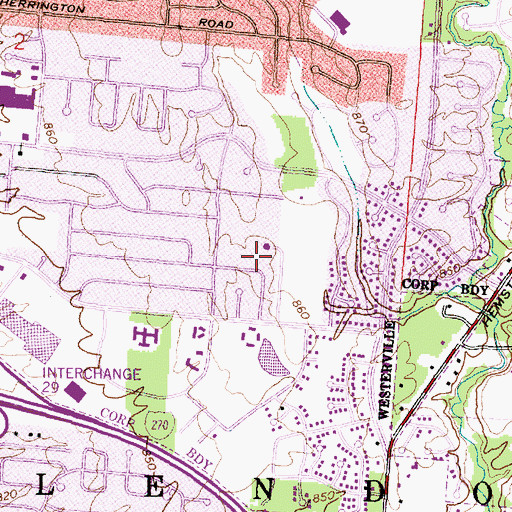 Topographic Map of Pointview Elementary School, OH