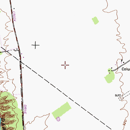 Topographic Map of Darby Plains, OH
