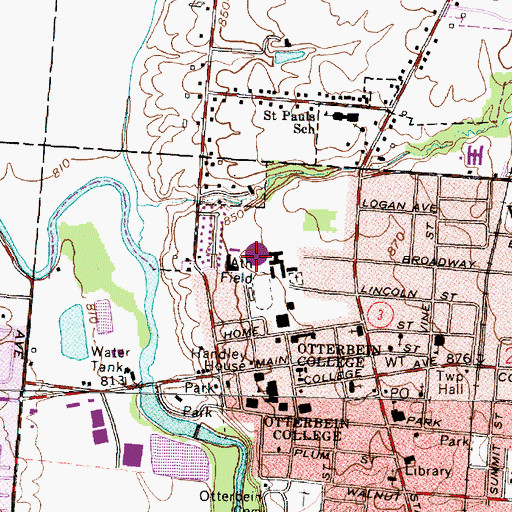 Topographic Map of Pike Center, OH