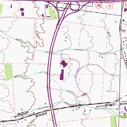 Topographic Map of Dublin Technical Mart, OH