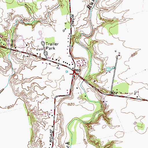 Topographic Map of Pisgah School (historical), OH