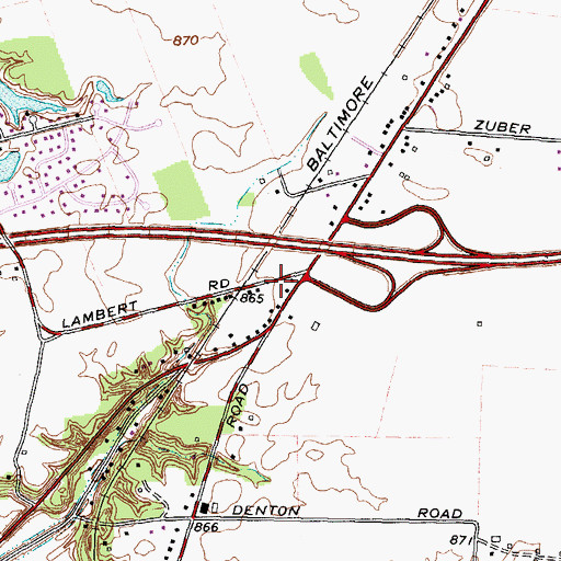 Topographic Map of Miller School (historical), OH