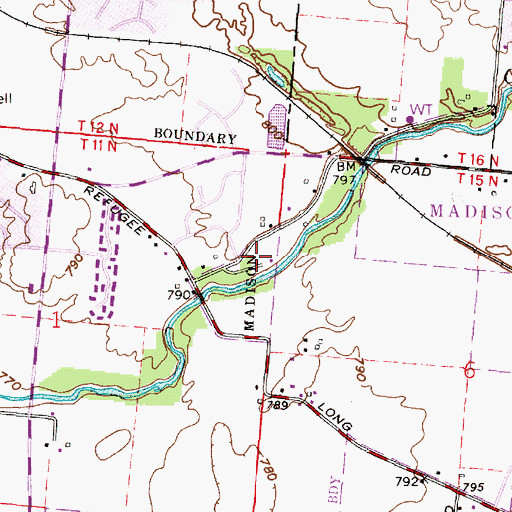 Topographic Map of Southway Park, OH