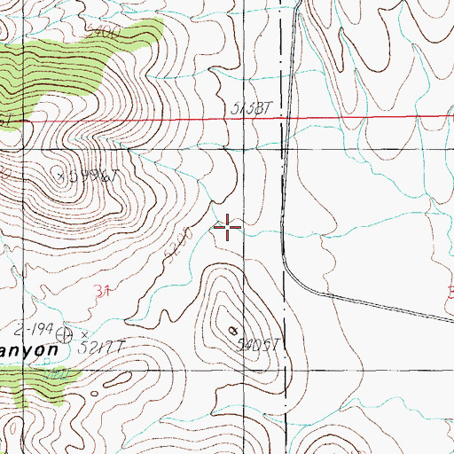 Topographic Map of Rustler Canyon, AZ