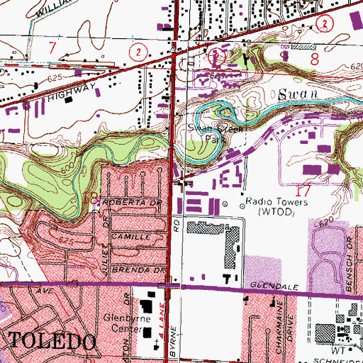 Topographic Map of Faith United Church of Christ, OH