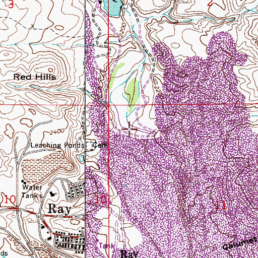 Topographic Map of Rustler Gulch, AZ