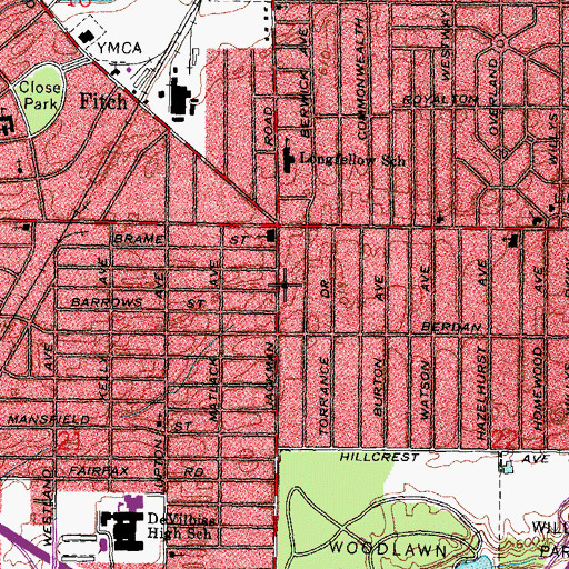 Topographic Map of Church of the New Covenant, OH